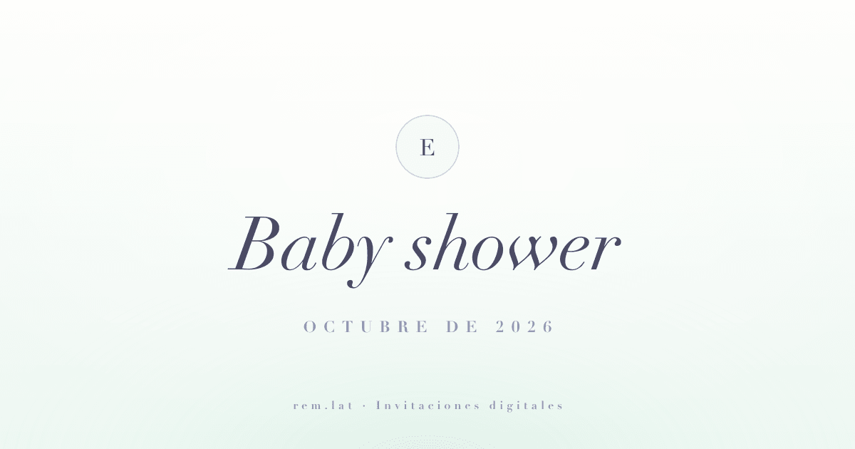 Tarjeta de invitación de baby shower