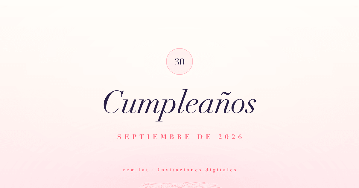 Tarjeta de invitación de cumpleaños