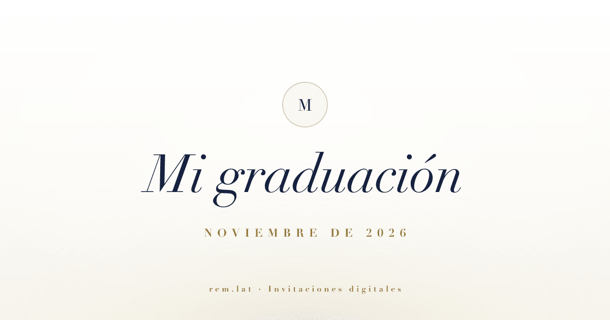 Tarjeta de invitación de graduaciones