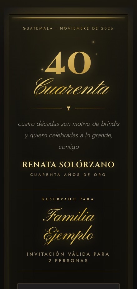Modelo Black & Gold